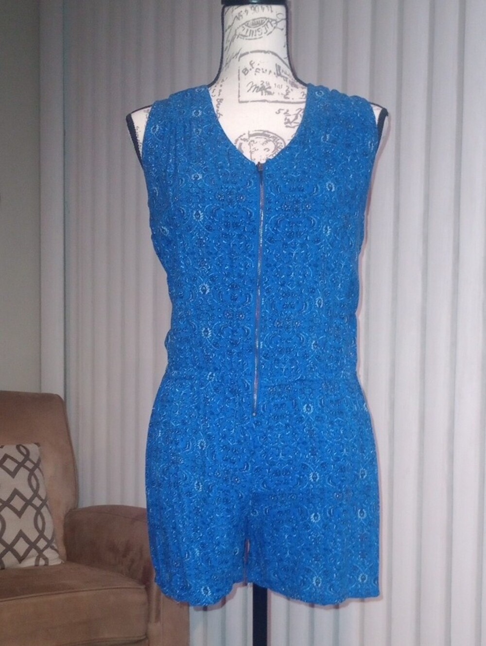 Attention Blue Romper